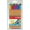 Stabilo Point 88 Set, 20-pack fineliners med 0,4 mm spets