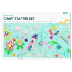 Startset för pyssel, pastellfärgade pysseltillbehör för lekfull kreativitet!