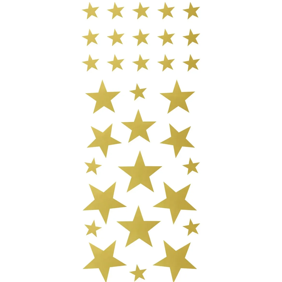 Stickers 4 ark stjärnor guld
