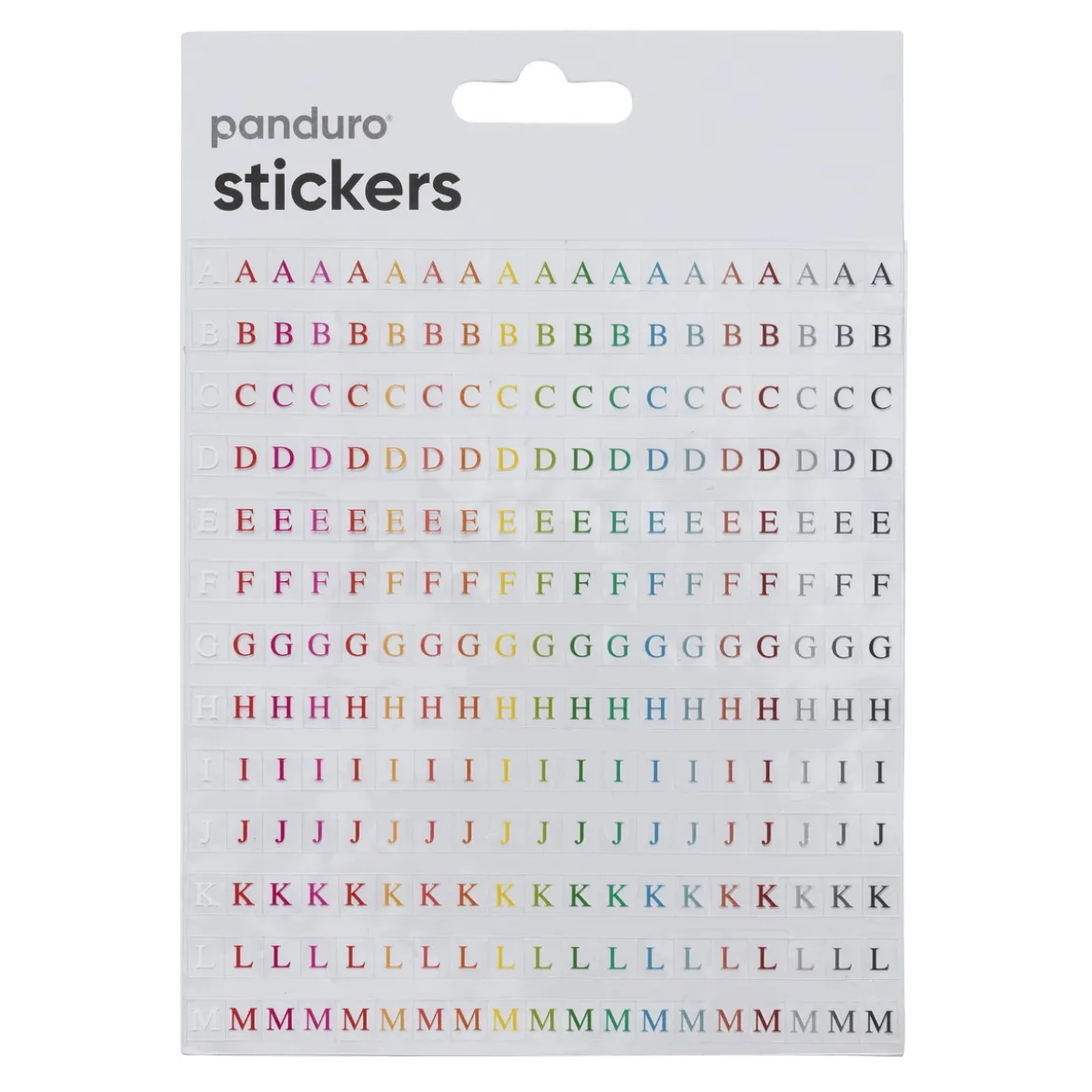 Stickers bokstäver, 494 små färgglada A-Z (19 av var) på 6×6 mm klistermärken