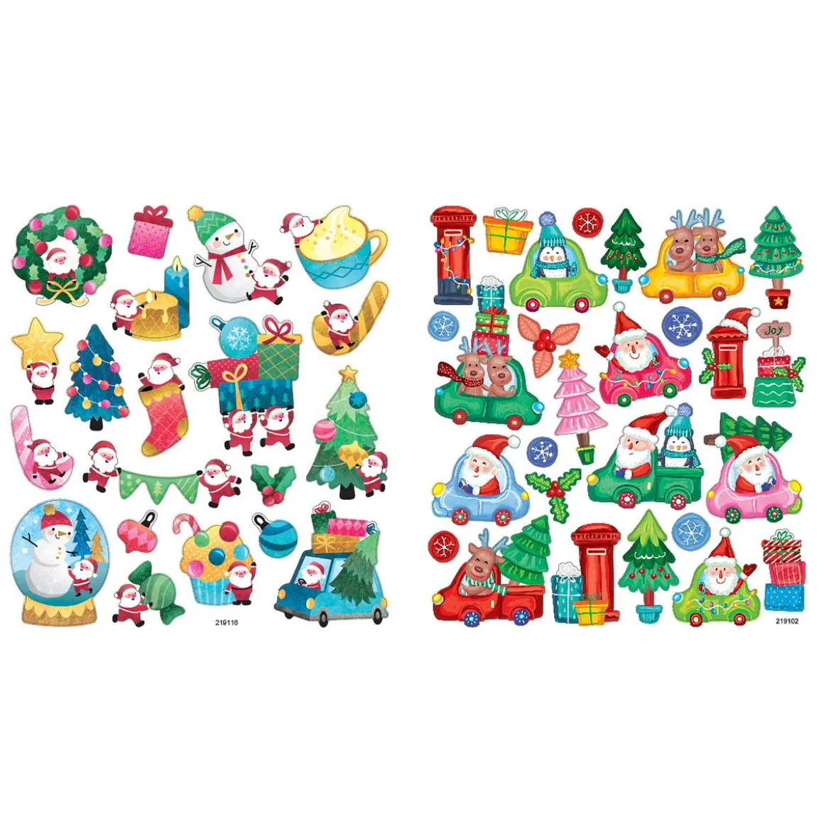 Stickers / klistermärken 4-pack julmotiv