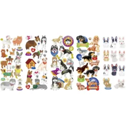 Stickers 10p massor av hundar