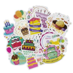 Stora stickers klistermärken med havs-tema, 50 st. 2,5–5 × 2,5–5 cm, beroende på form