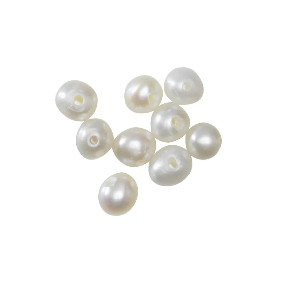Sötvattenspärlor odlade 50 st. 3 mm stora, 0,6 mm håldiameter
