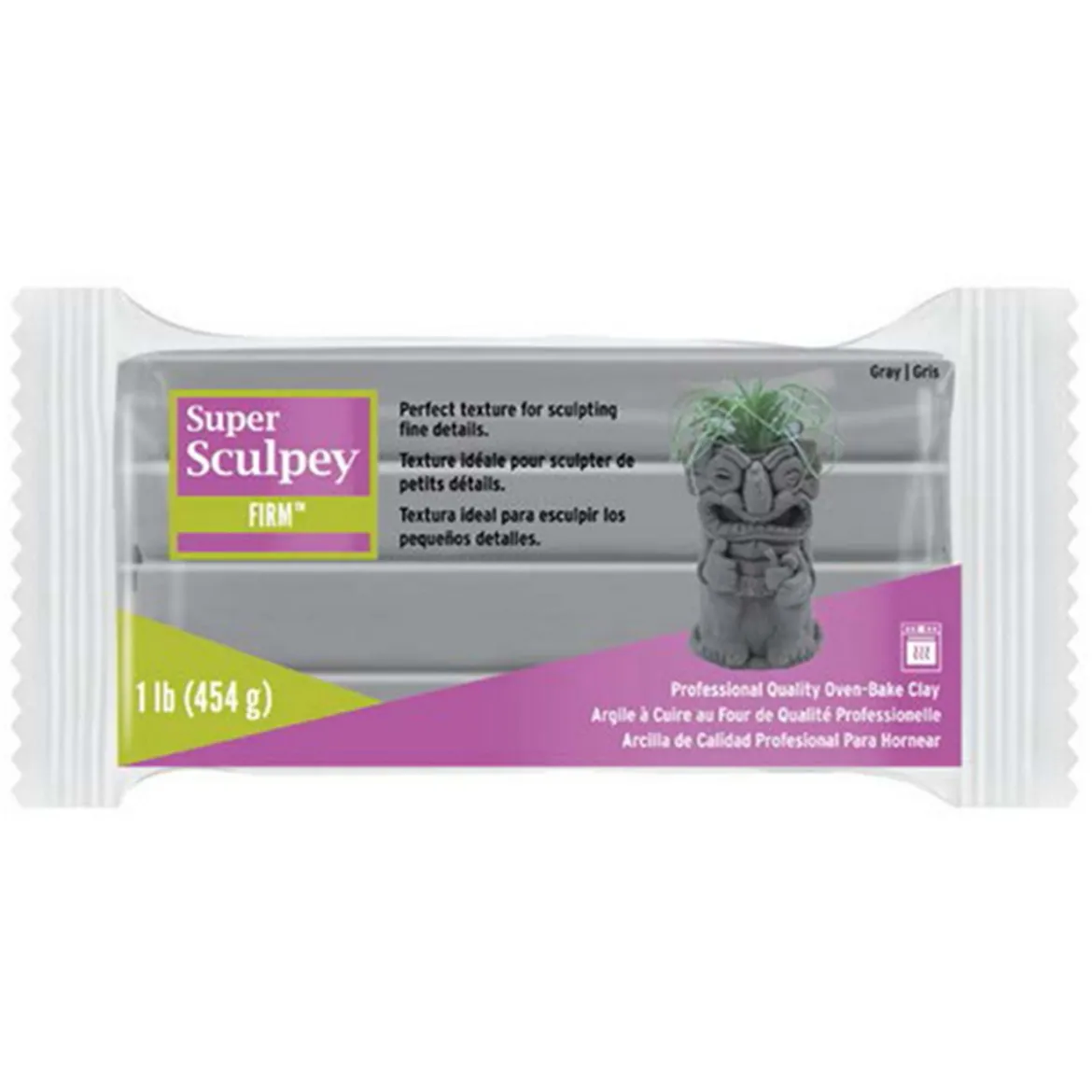 Super Sculpey Firm 454 g – extra fast och stadig lera som varken spricker eller flagar