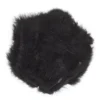 Svarta fluffiga fjädrar från kalkon, längd 5–10 cm, ca 70 stycken