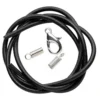 Syntetläderband 2 mm svart