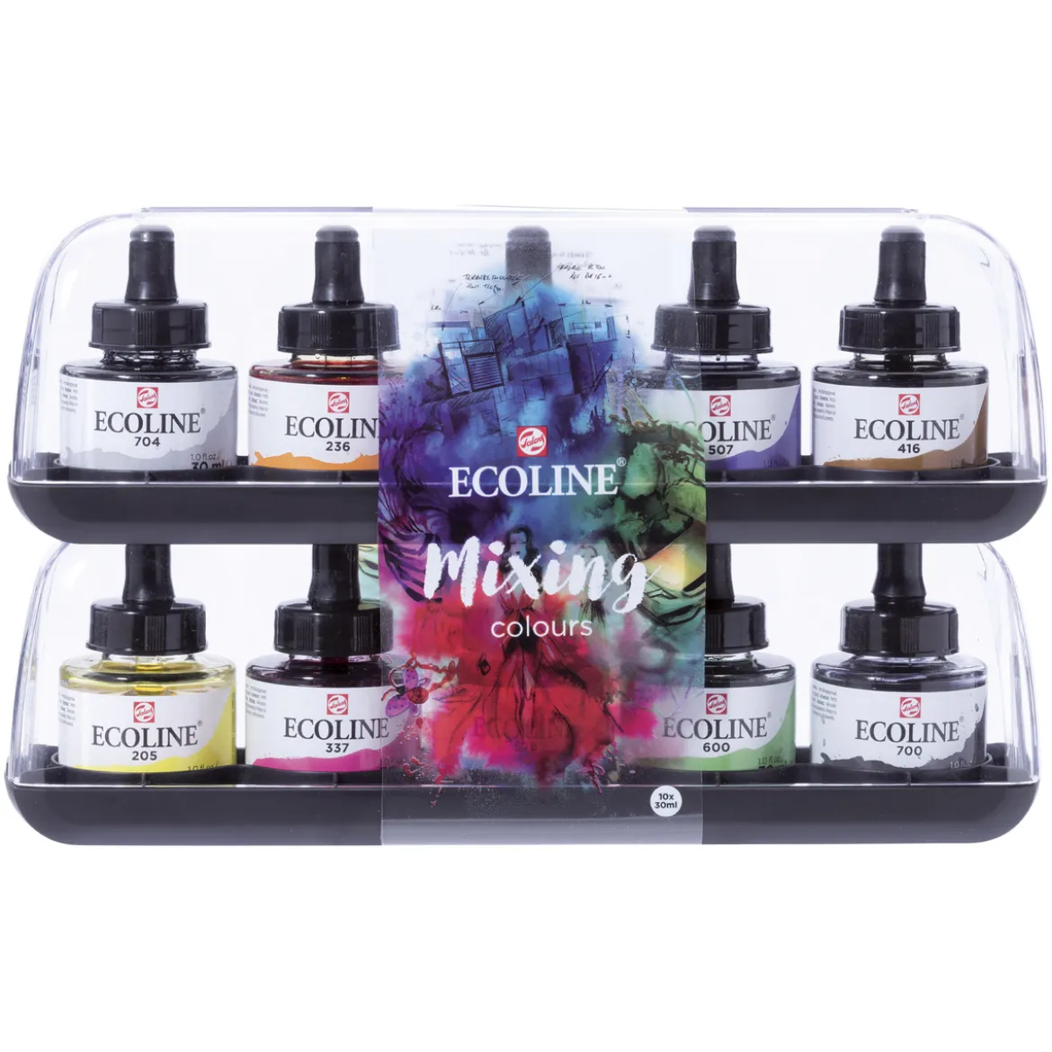 Talens Ecoline flytande vattenfärg - Mixing 10 x 30 ml