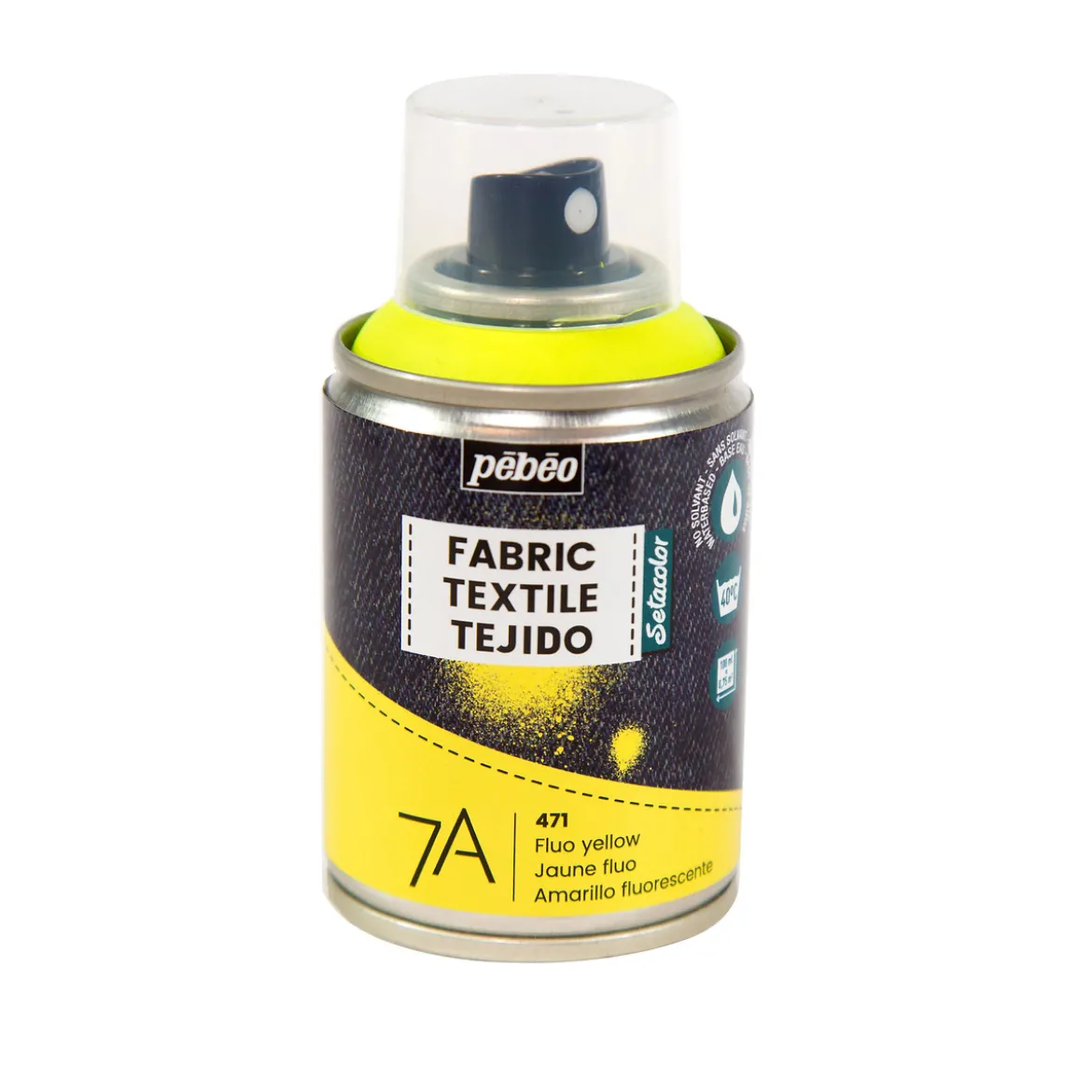 Textilspray 7A 100ml fluo gul