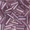 TOHO-pärlor bugle, avlånga glaspärlor 6 mm grå