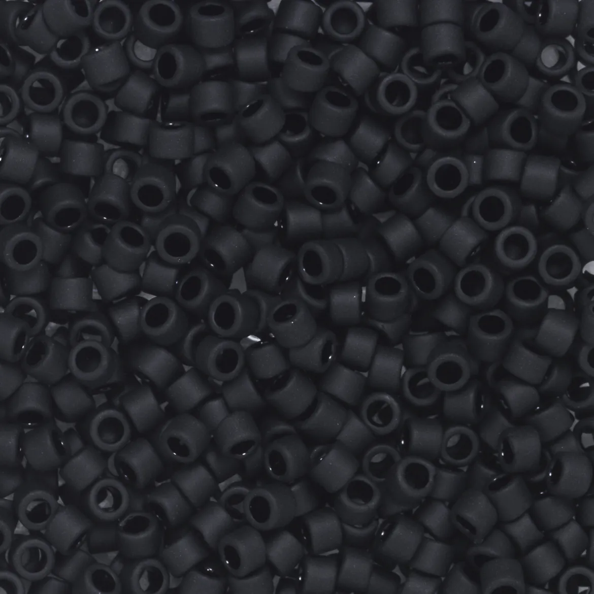 TOHO-pärlor 11/0 – svart matt, 49F Matte opaque jet black