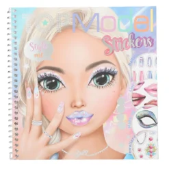 TOPModel Dress Me Up Face, stickersbok med 24 sidor och 7 ark med stickers