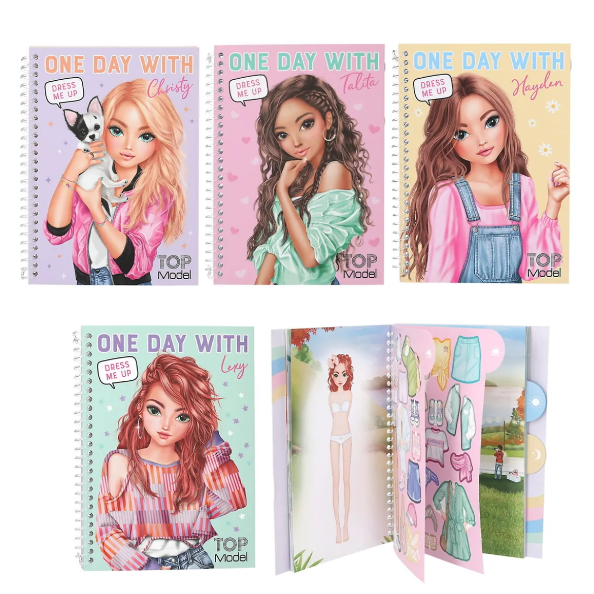 TOPModel Dress Me Up One Day stickersbok, 13×17,5 cm, pris per styck, säljs assorterat online