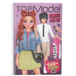 TOPModel Dress me up stickersbok Rebel Kitty + 160 stickers. 24 sidor, 18×26,2×1 cm
