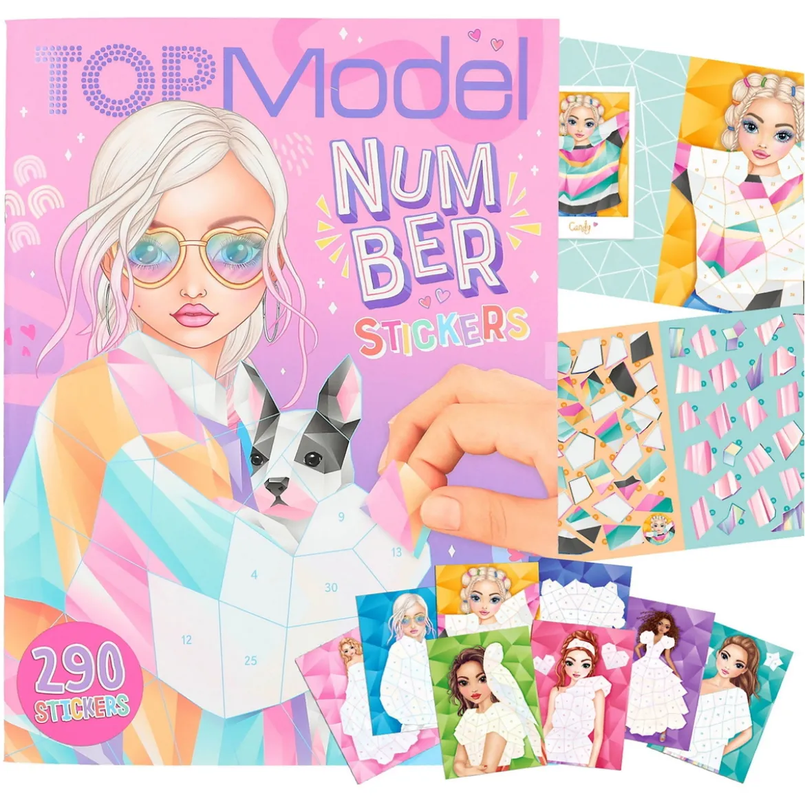 TOPModel Stickersbok med siffror