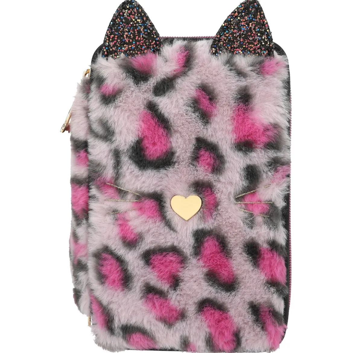 TOPModel trippelpennfodral Rebel Kitty – Fluffigt & toksött! 13×20×7,5 cm