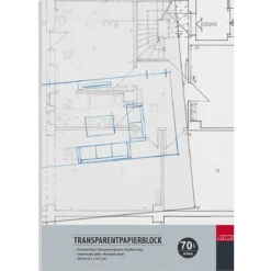 Transparent A4-block 70g/m²