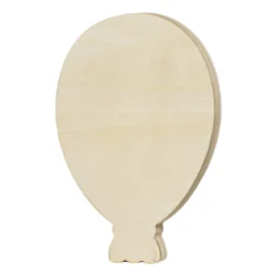 Träfigur ballong – höjd 15 cm, bredd 10 cm, tjocklek 1,7 cm
