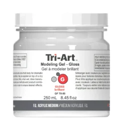 Tri-Art Modeling Gel, blank gelbaserad modelleringspasta / strukturpasta, 250 ml