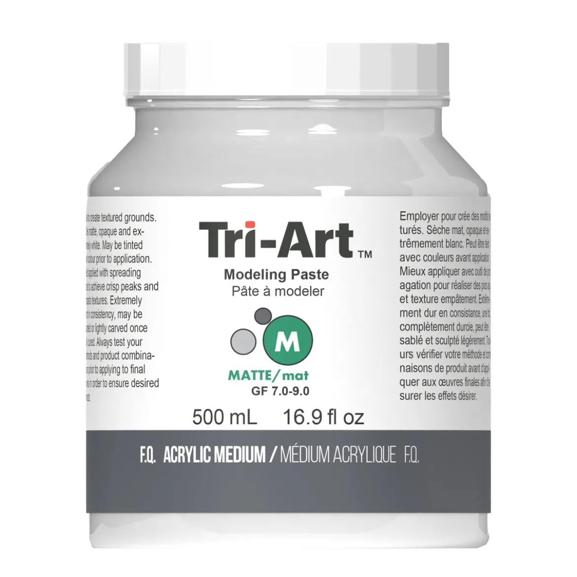 Tri-Art Modeling Paste 500 ml, modelleringspasta för textur på canvas