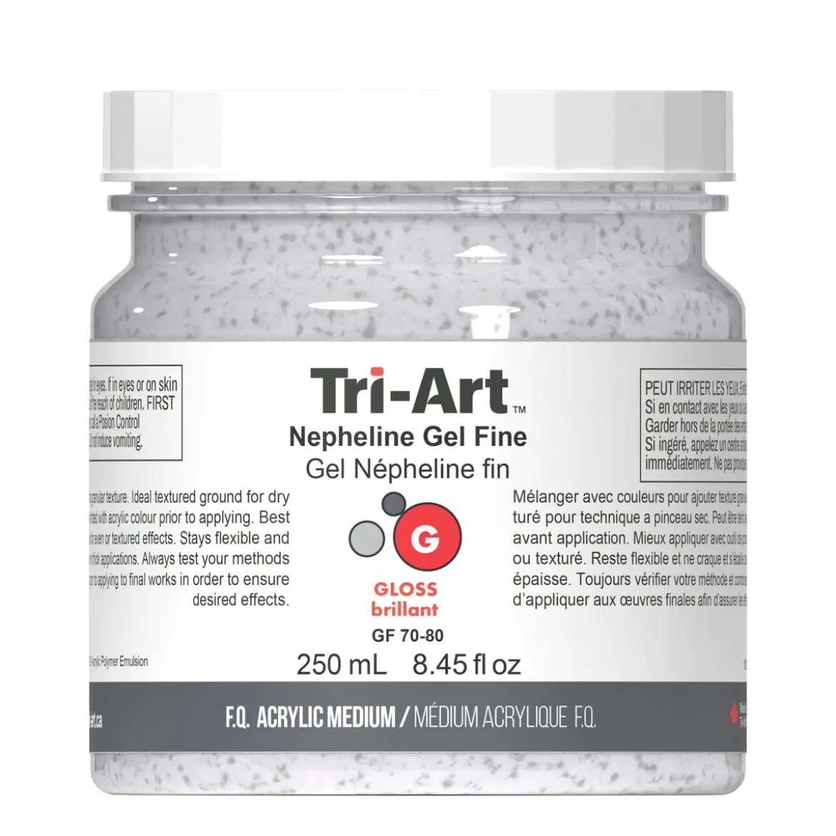 Tri-Art Nepheline Fine 250 ml, fint granulerande medium för akrylfärg