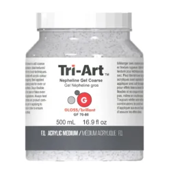 Tri-Art Nepheline Gel Coarse 500 ml, strävt granulerande medium för akrylfärg