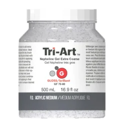 Tri-Art Nepheline Gel Extra Coarse 500 ml, extra strävt granulerande medium för akrylfärg