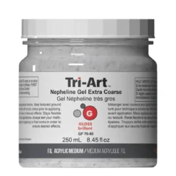 Tri-Art Nepheline Gel Extra Coarse 250 ml, extra strävt granulerande medium för akrylfärg