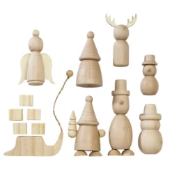 Träkropp kit julfigurer