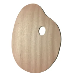 Träpalett oval 25x30 cm