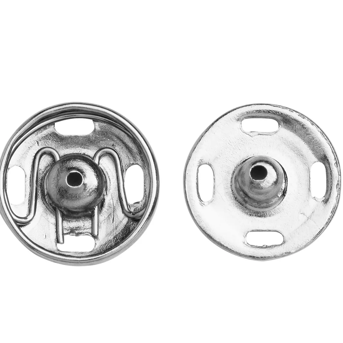 Tryckknapp 11 mm 10 st silver