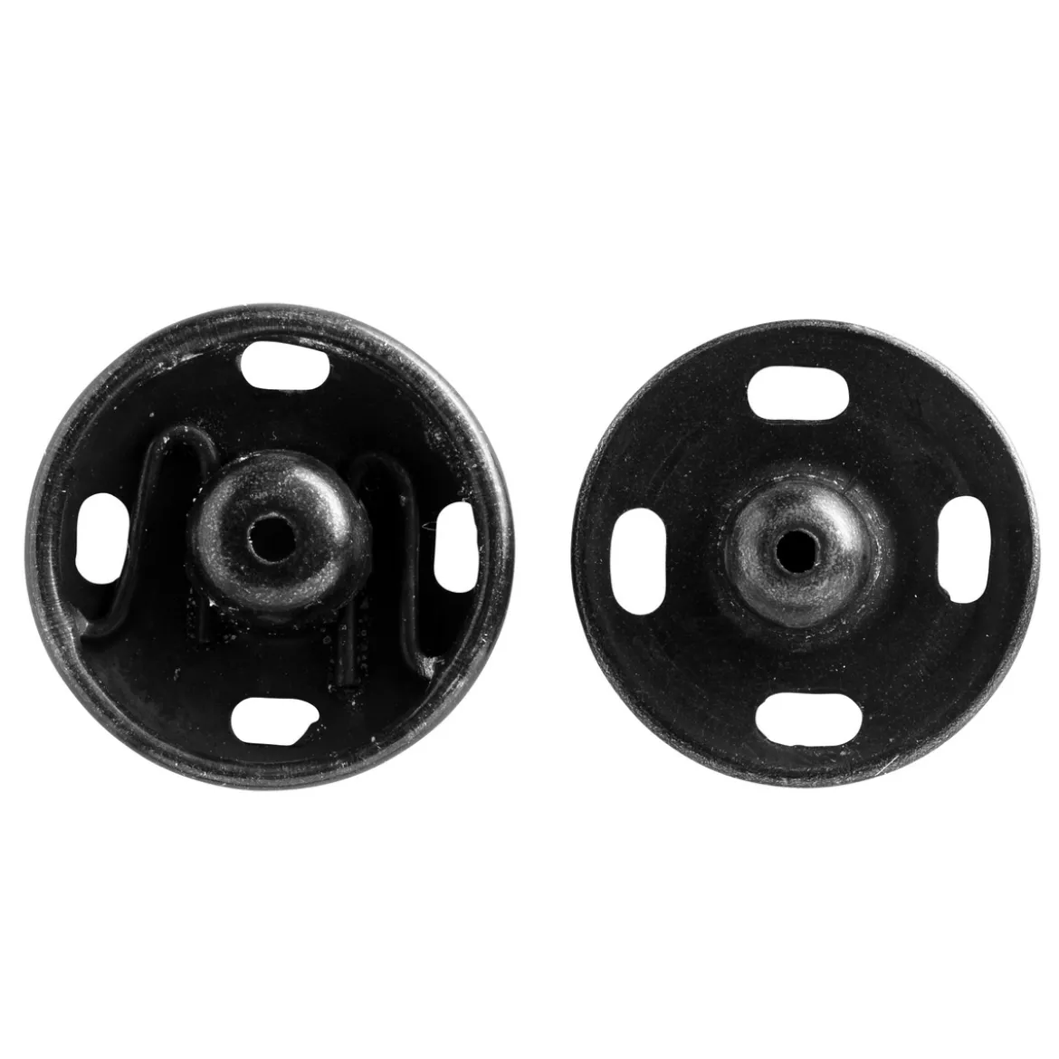 Tryckknapp 11 mm 10 st svart
