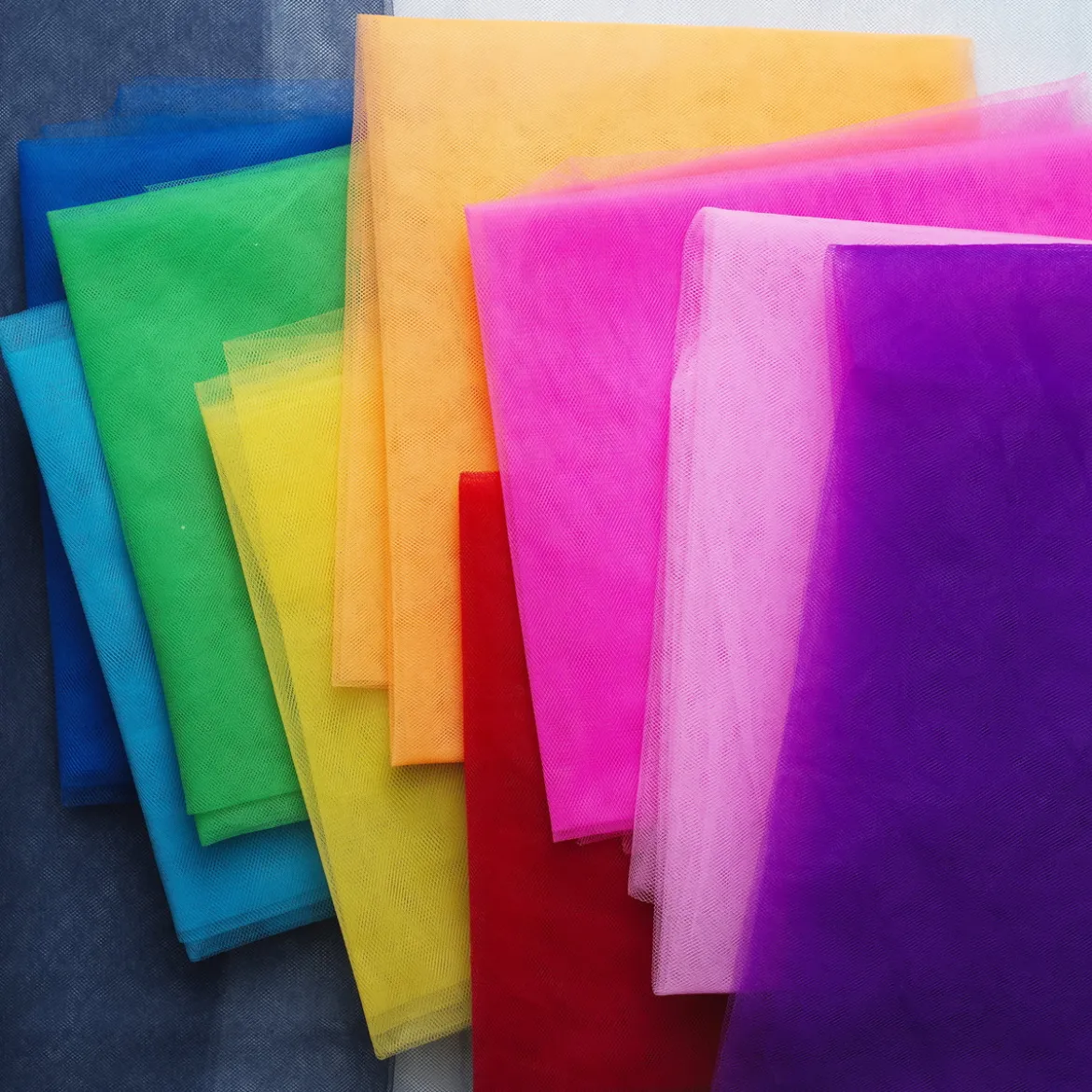 Tyll 10-pack 100×140 cm happy – tyllstycken i glada basfärger