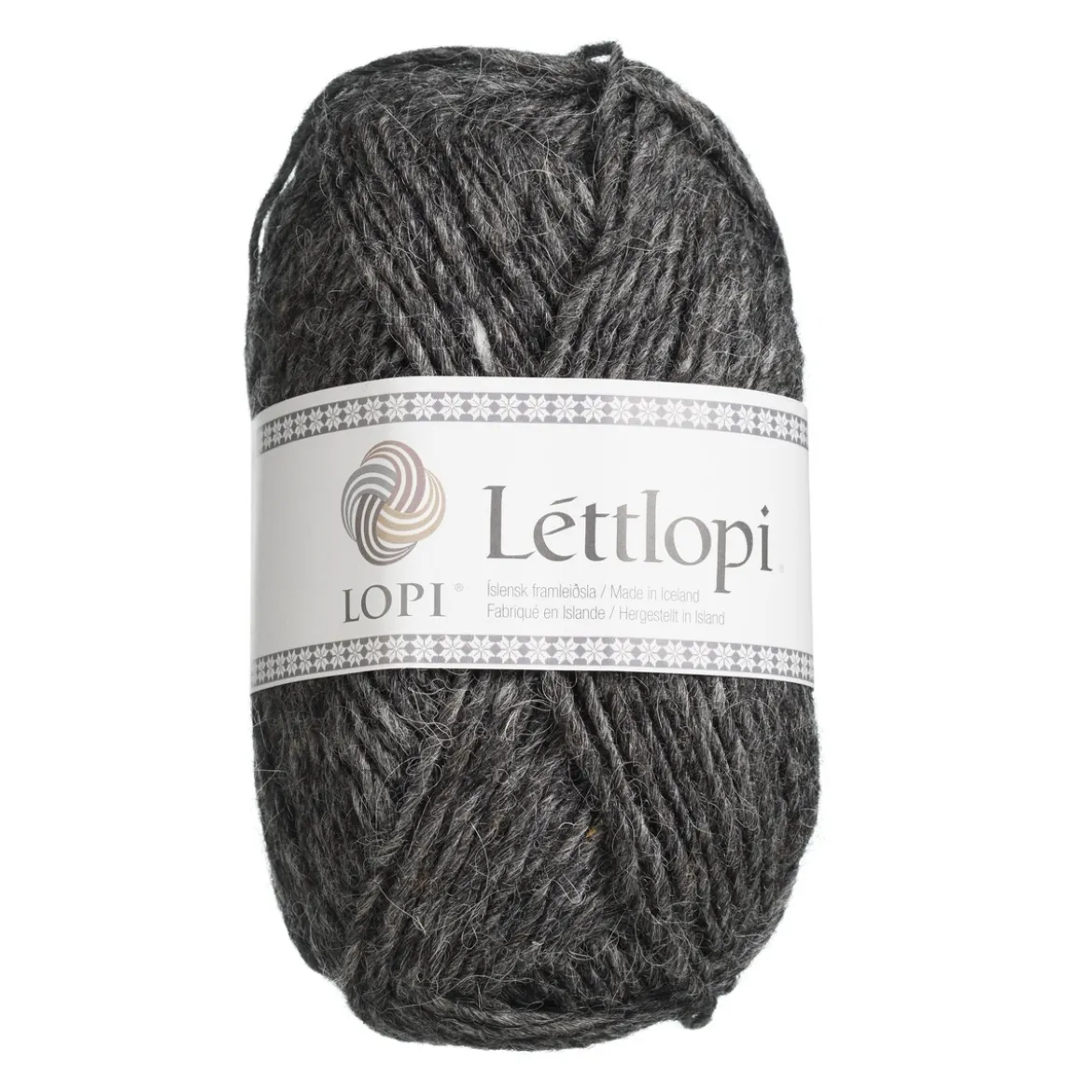 Ullgarn Istex Lettlopi 50g antracit – 0058 Dark grey heather