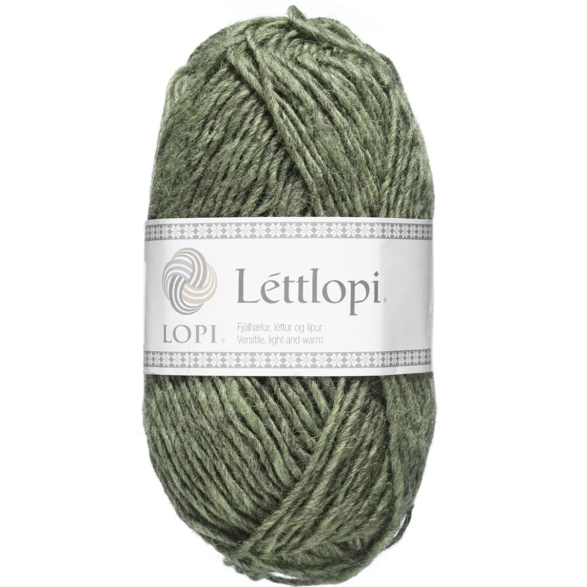 Ullgarn Istex Lettlopi 50g ljus skogsgrön – 9421 Celery green heather