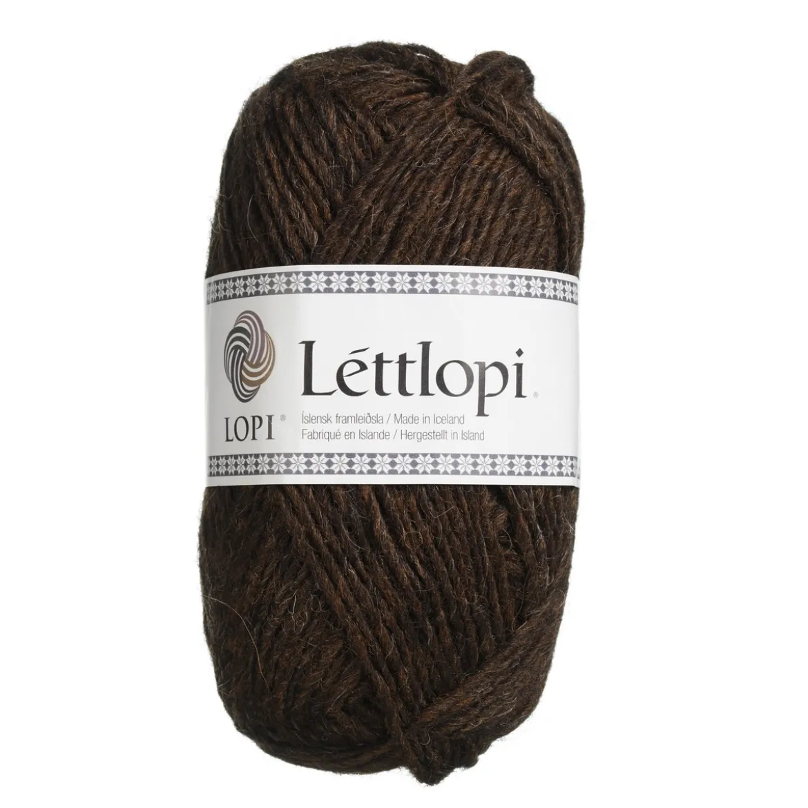 Ullgarn Istex Lettlopi 50g mörkbrun – 0867 Chocolate heather