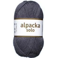 Ullgarn Järbo Alpacka Solo 50g grålila – 29133 Velvet purple