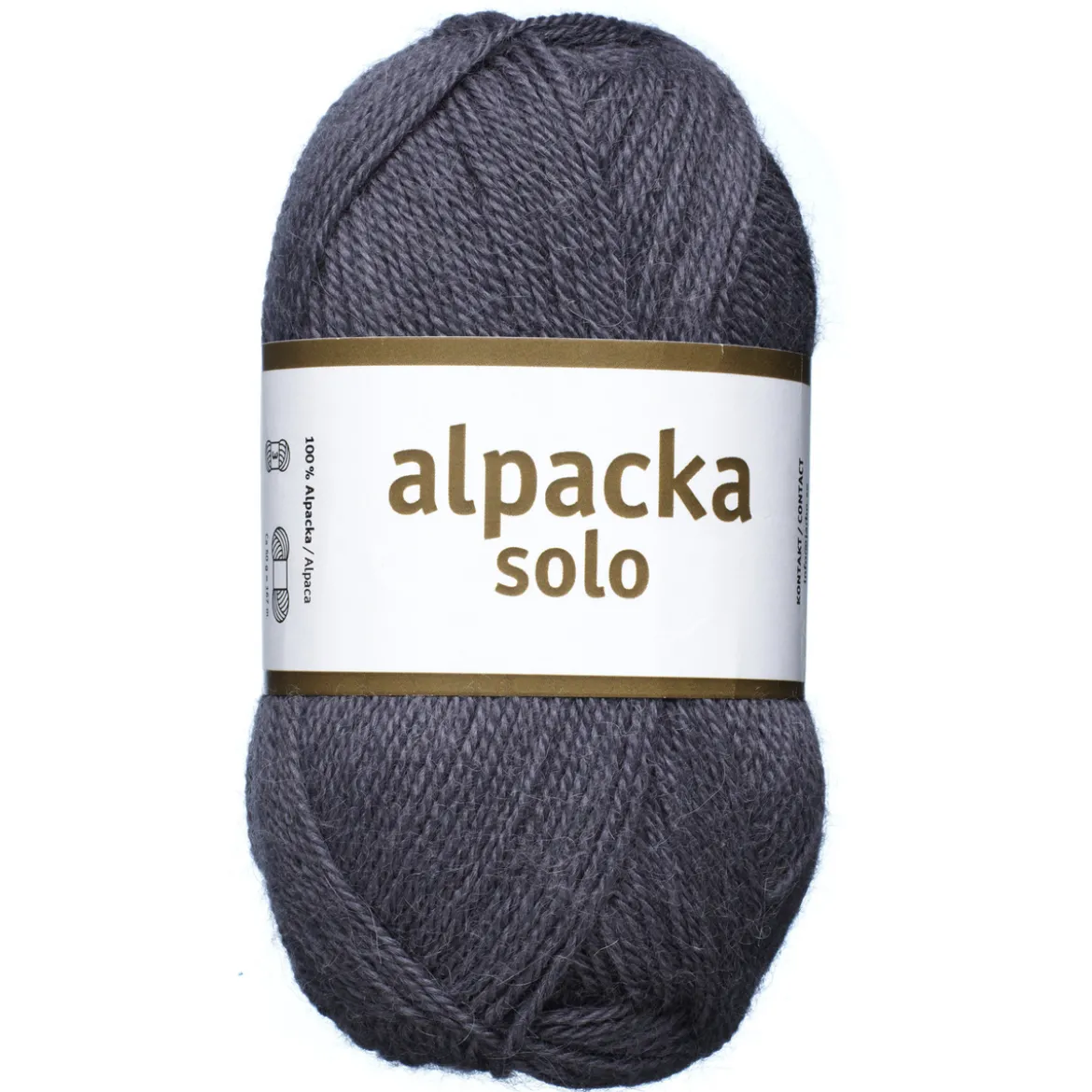 Ullgarn Järbo Alpacka Solo 50g grålila – 29133 Velvet purple