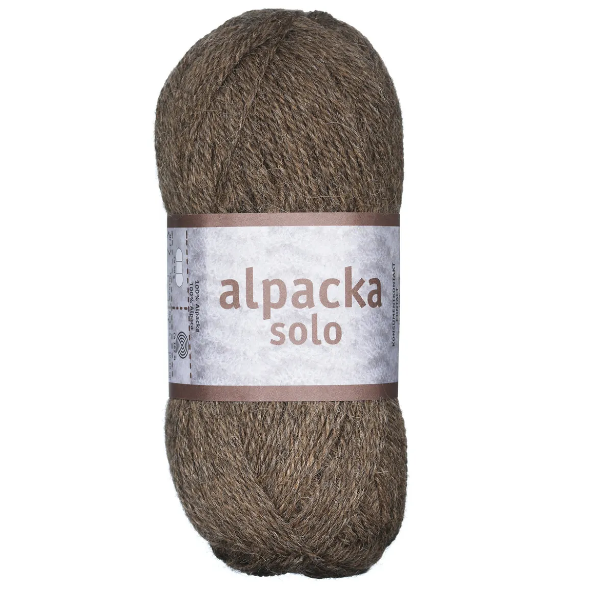 Ullgarn Järbo Alpacka Solo 50g mocca – 29104 Coconut brown