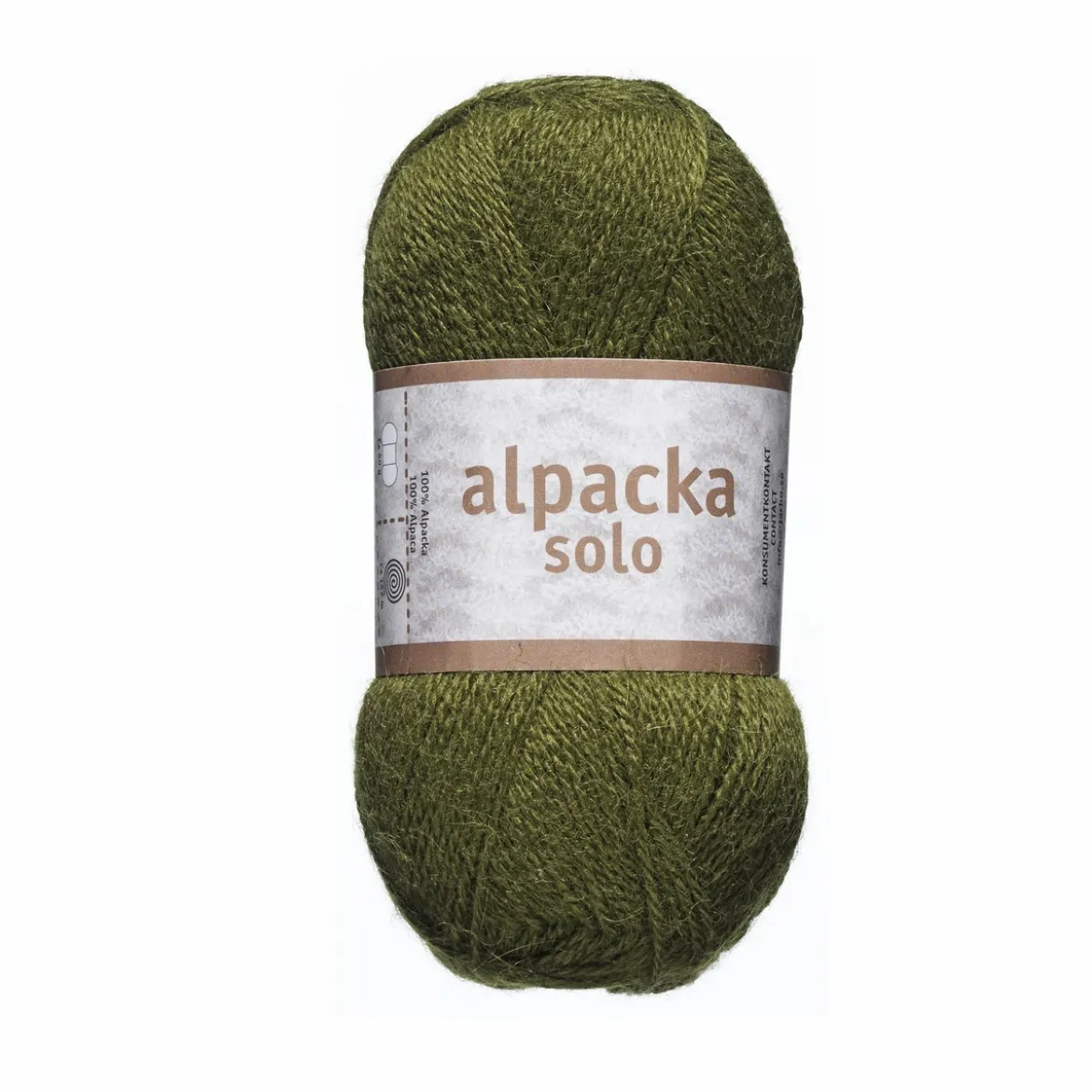 Ullgarn Järbo Alpacka Solo 50g mörkgrön – 29113 Forest green