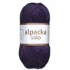 Ullgarn Järbo Alpacka Solo 50g mörklila – 29128 Eggplant purple