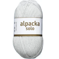 Ullgarn Järbo Alpacka Solo 50g silvergrå – 29129 Silver grey