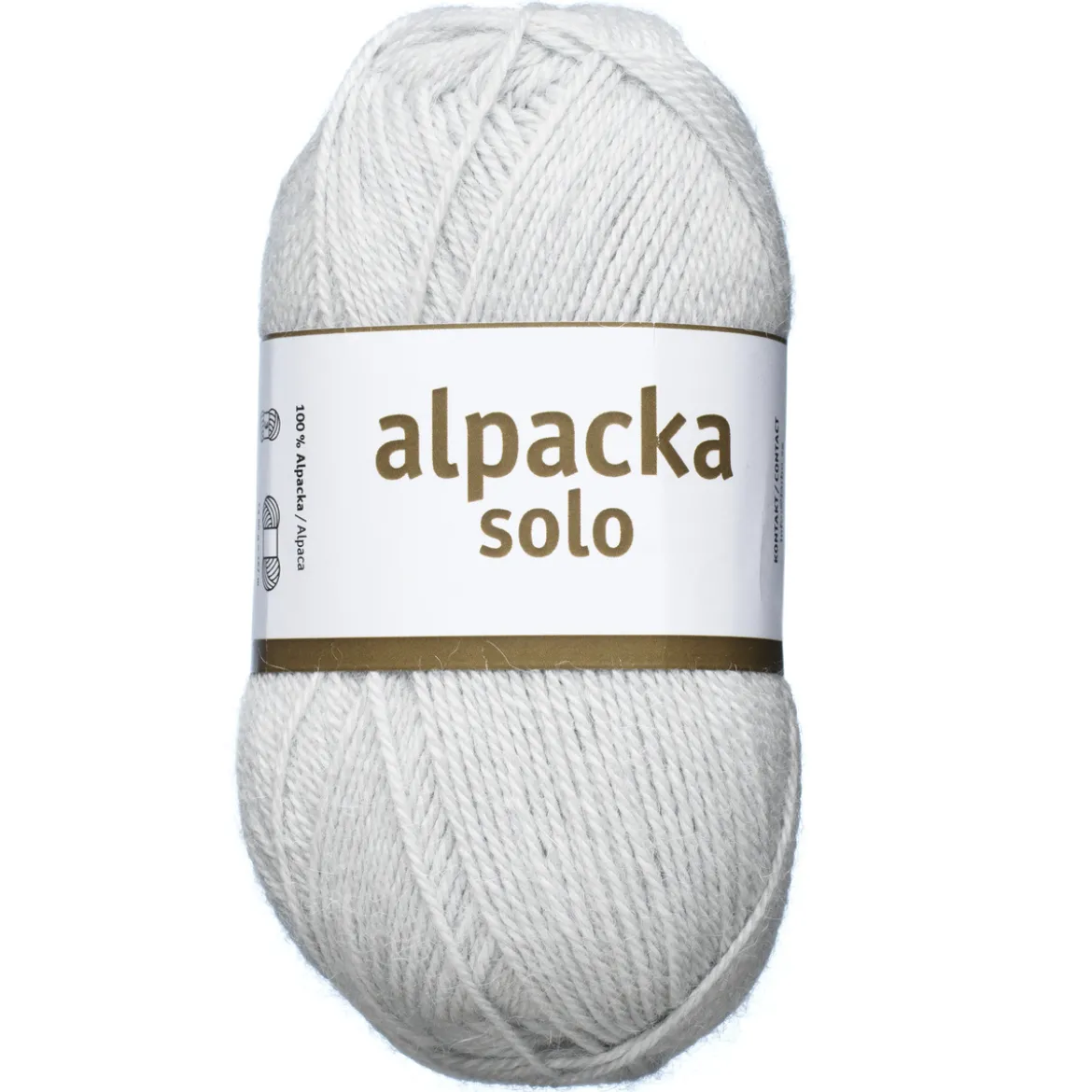 Ullgarn Järbo Alpacka Solo 50g silvergrå – 29129 Silver grey