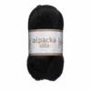 Ullgarn Järbo Alpacka Solo 50g svart – 29108 Licorice black