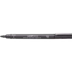 Uni Pin Fine Line Brush Dark Grey – med penselspets