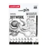 Uni Pin Fineliner Dotwork Starter Set – 8 fineliners & stiftpenna