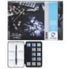 van Gogh akvarellfärger set – 12 halvkoppar – Noir + A4-block med 12 svarta ark