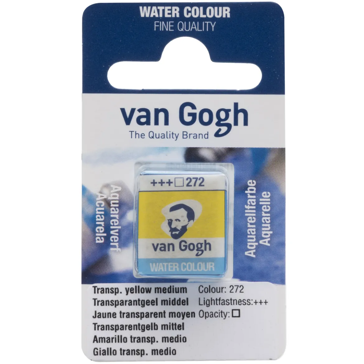 van Gogh akvarellfärg halvkopp – Pyrrole Orange 278