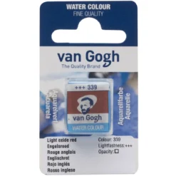 van Gogh akvarellfärg halvkopp – Light Oxide Red 339