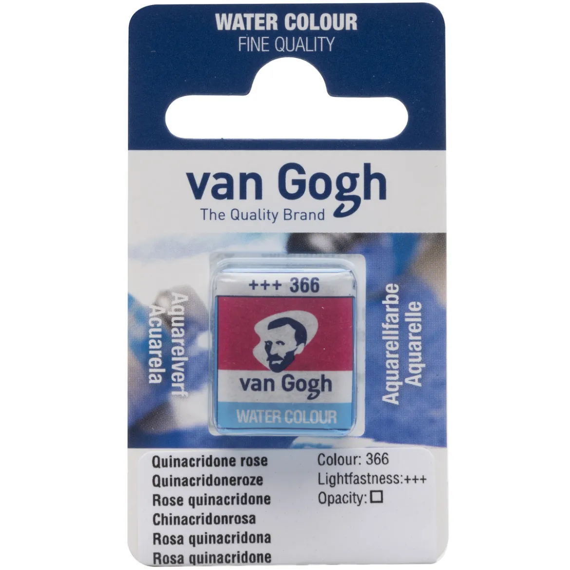 van Gogh akvarellfärg halvkopp – Permanent Red Light 370